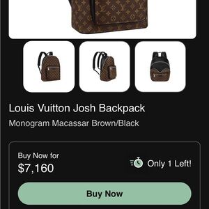 Louis Vuitton Men's Backpack in Brown and Black Monogram